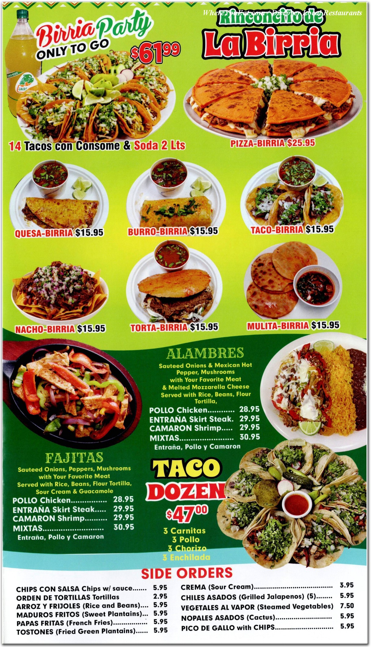 menu image