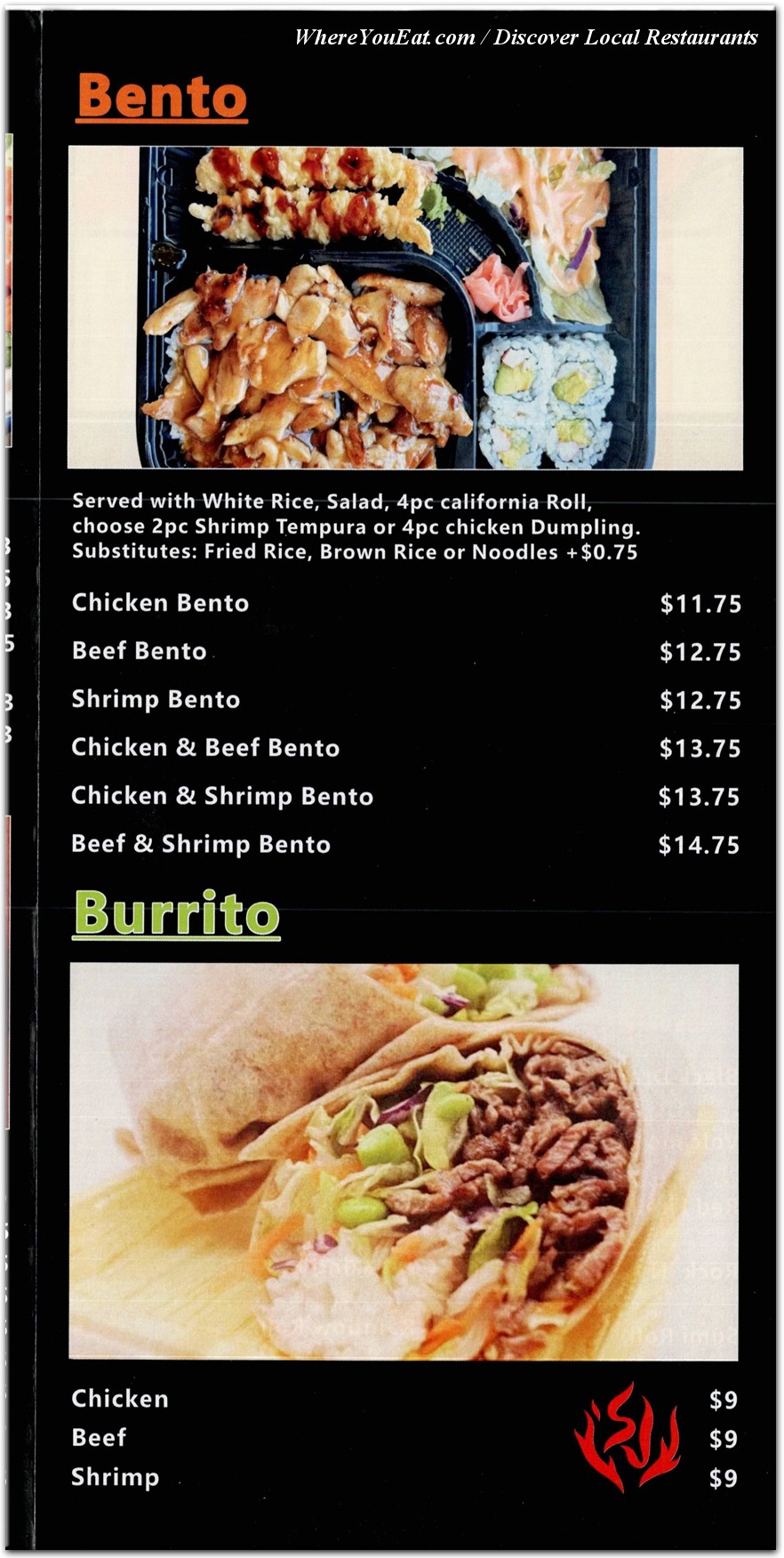 menu image