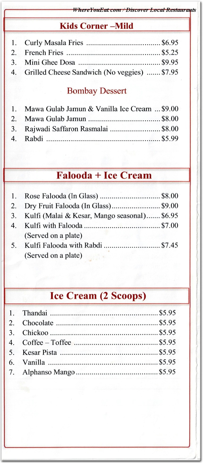 menu image