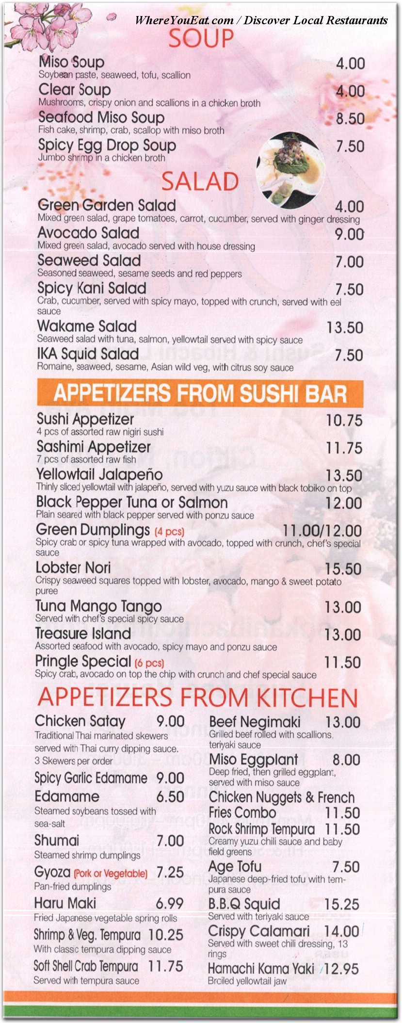 menu image
