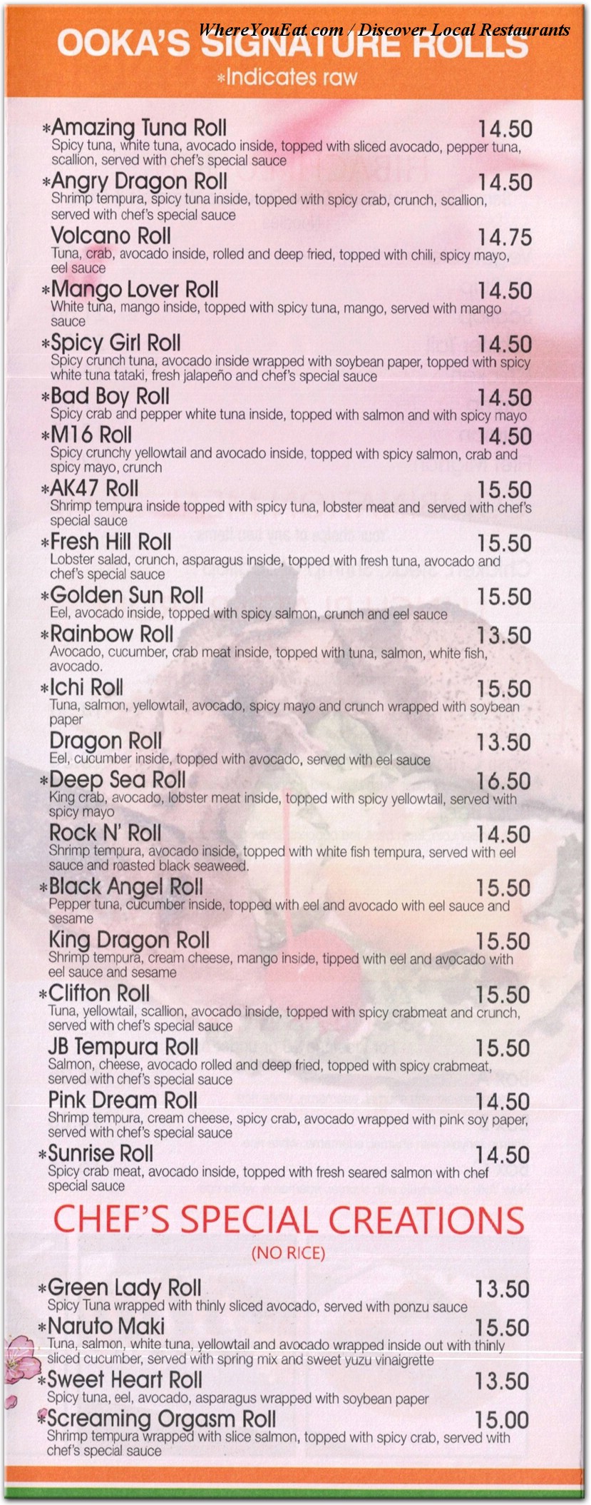 menu image