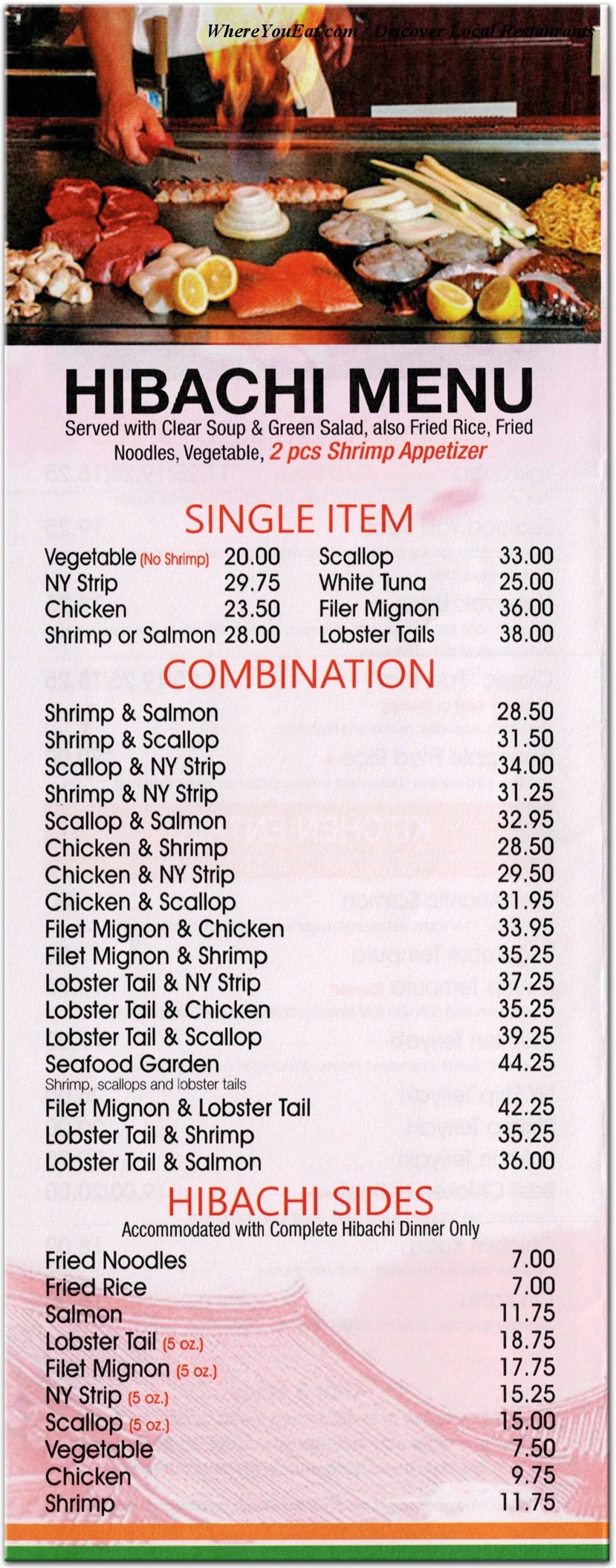 menu image