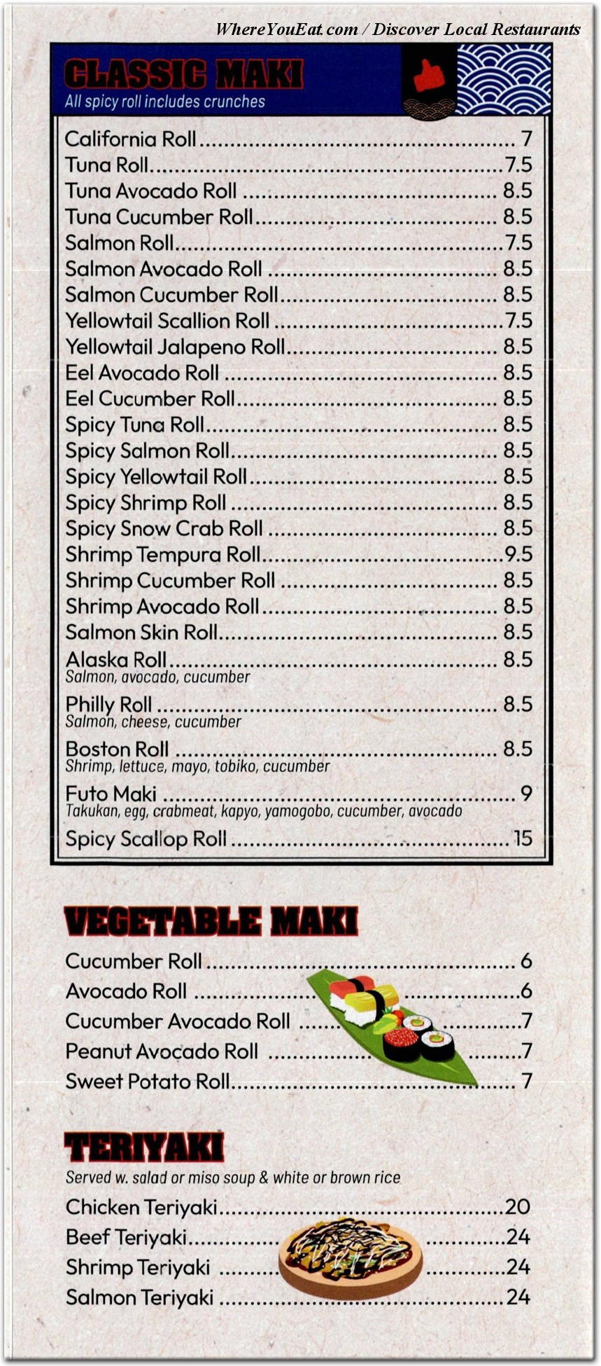 menu image
