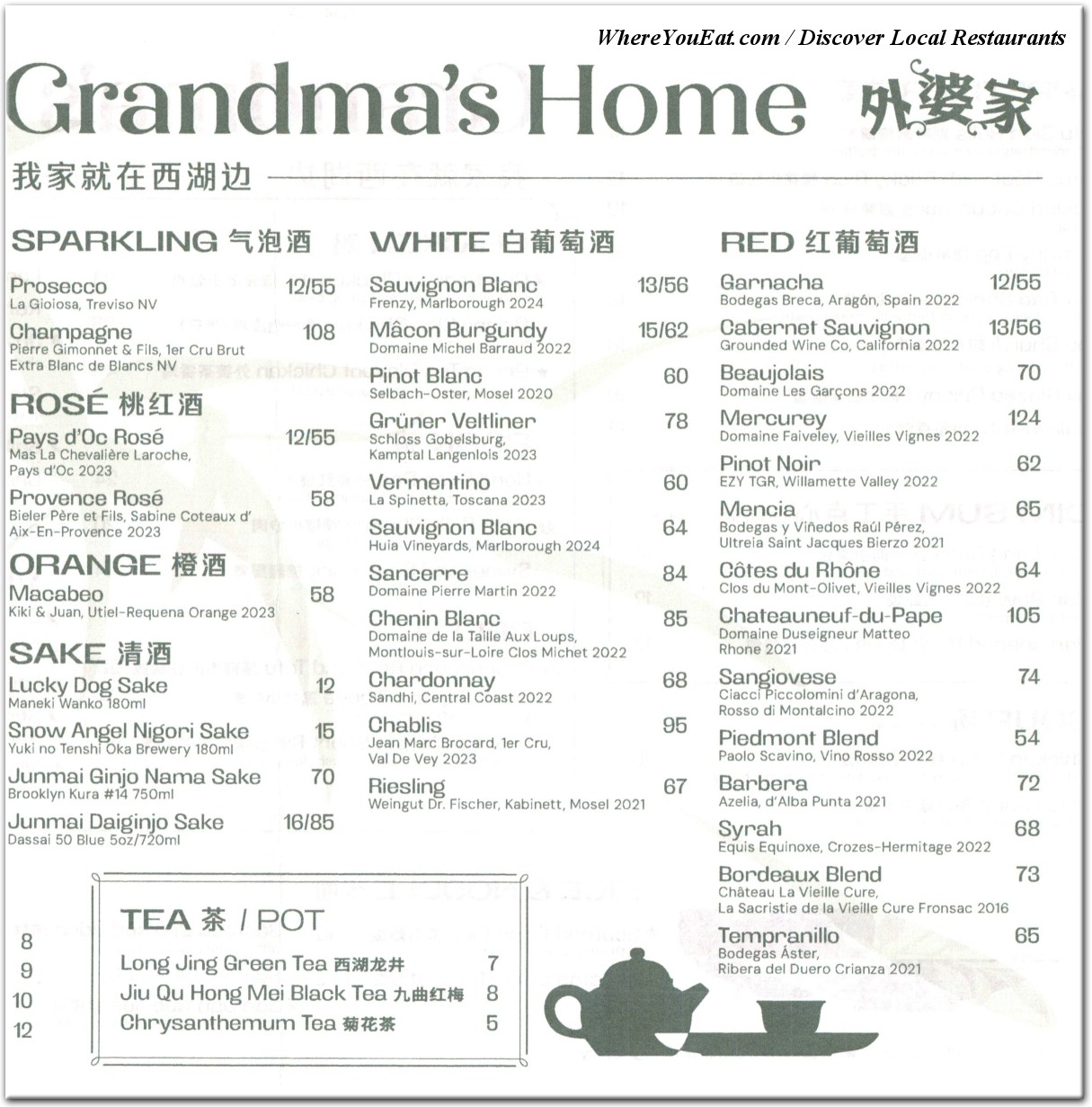 menu image