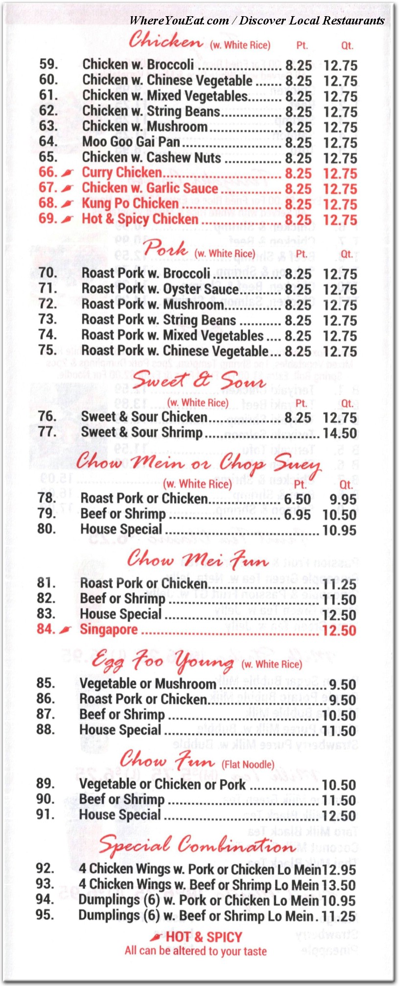menu image