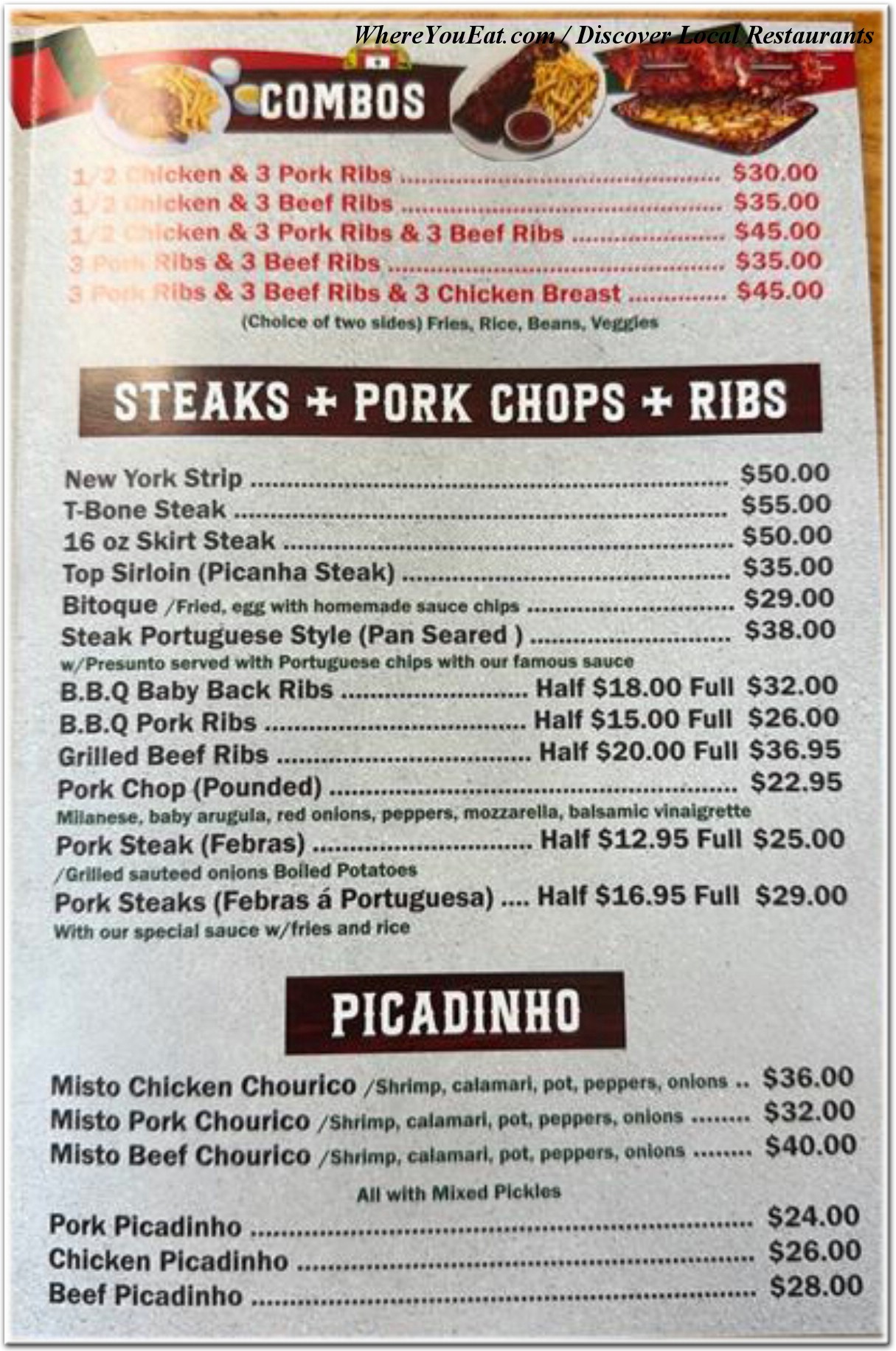 menu image