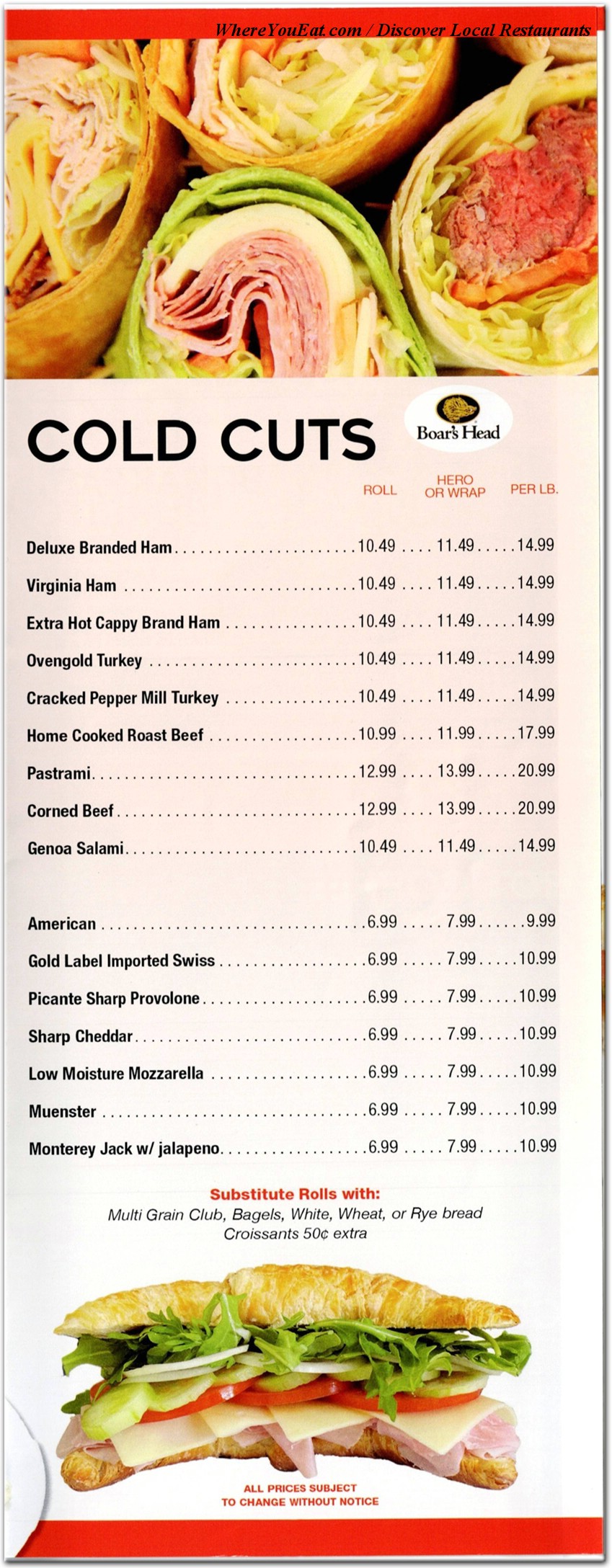 menu image