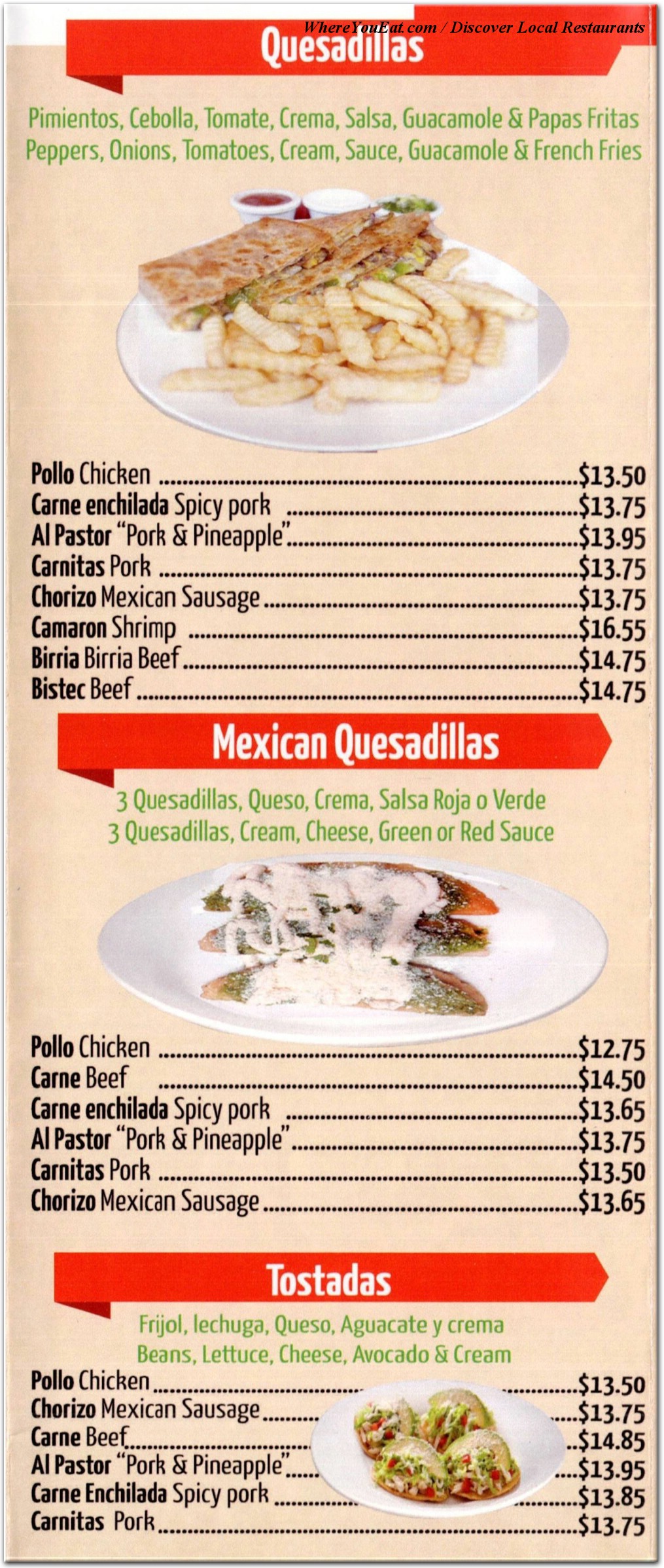 menu image