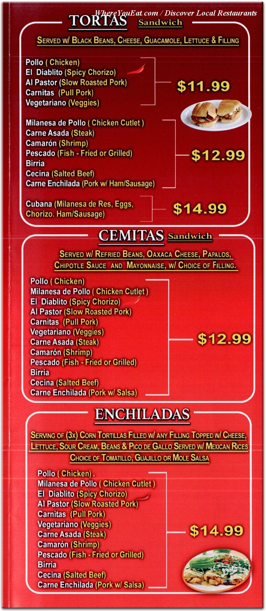 menu image
