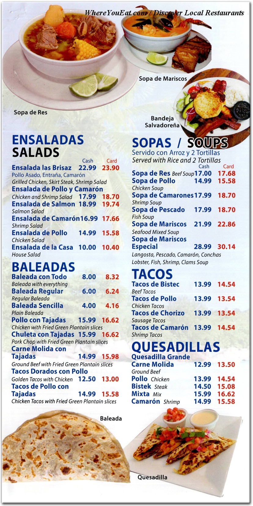 menu image