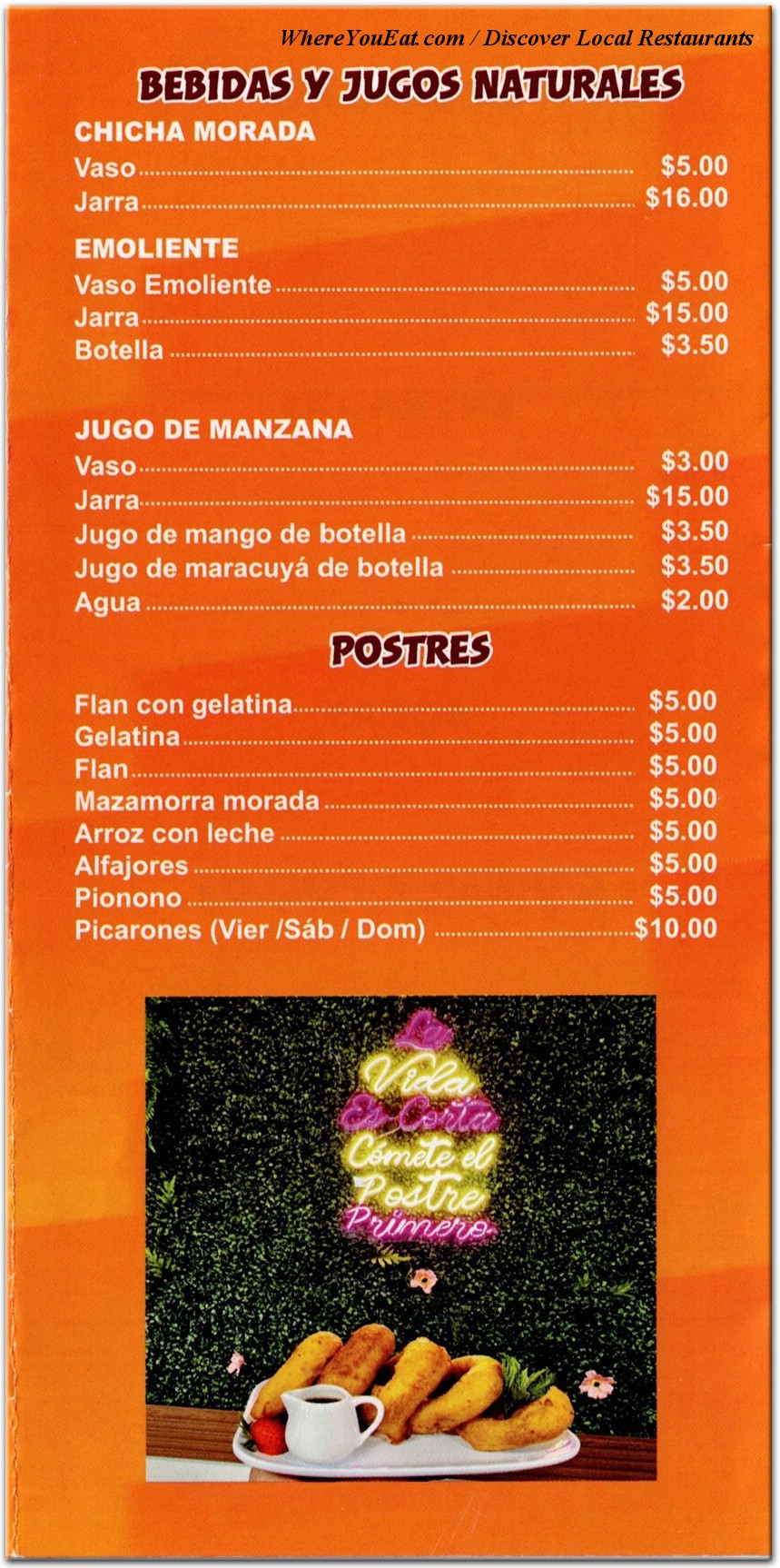 menu image