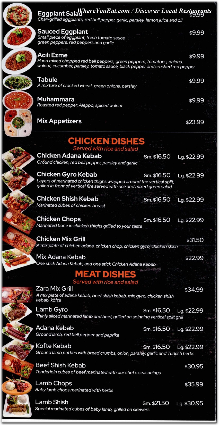 menu image