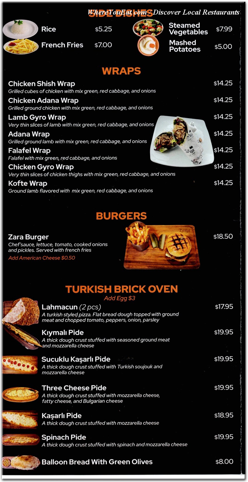 menu image