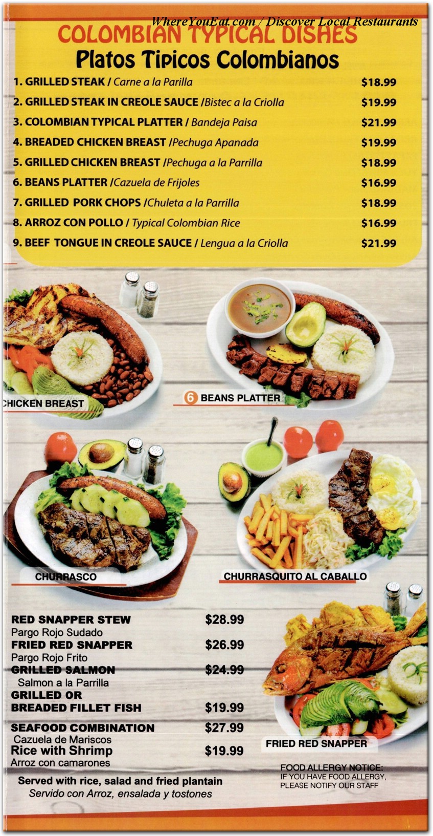 menu image