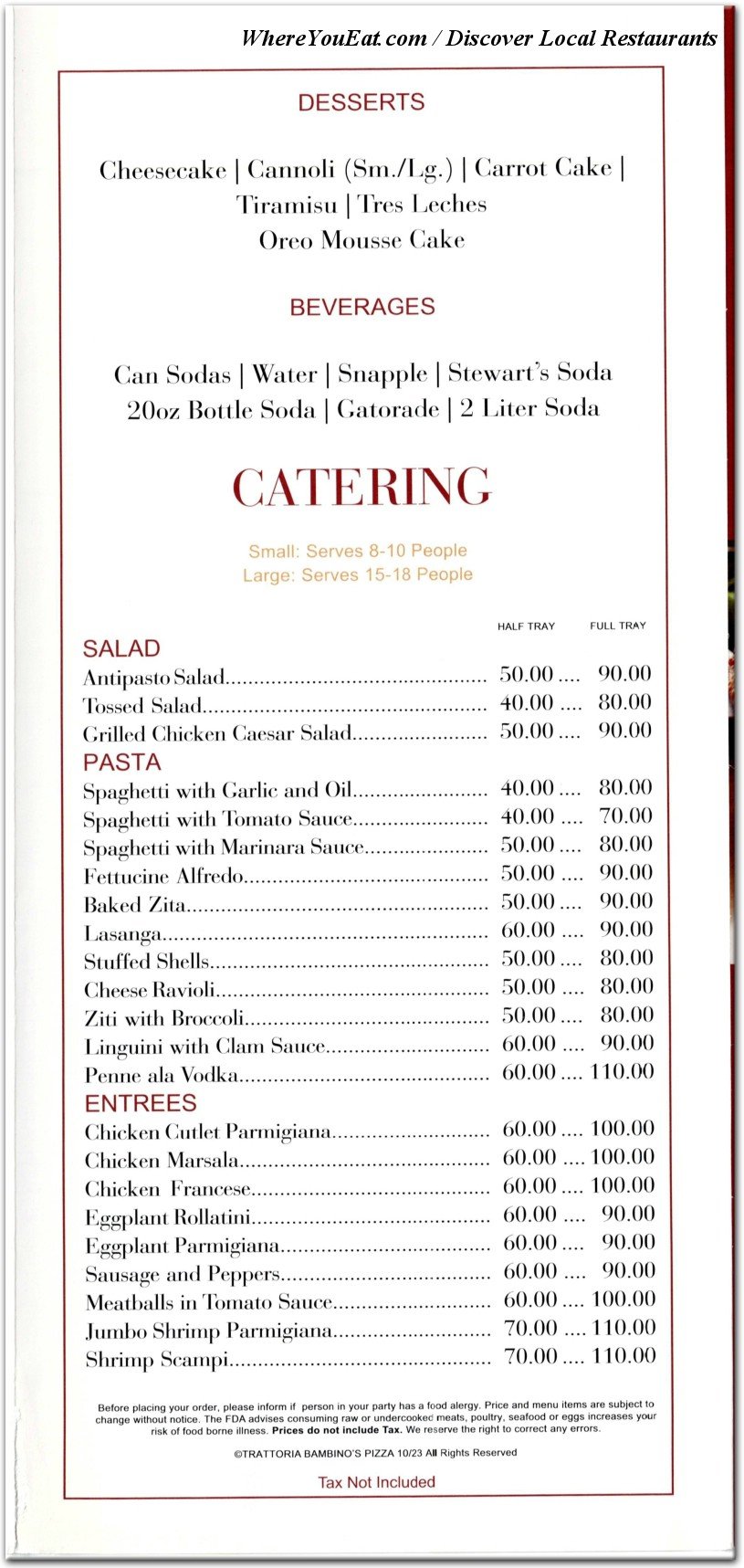 menu image