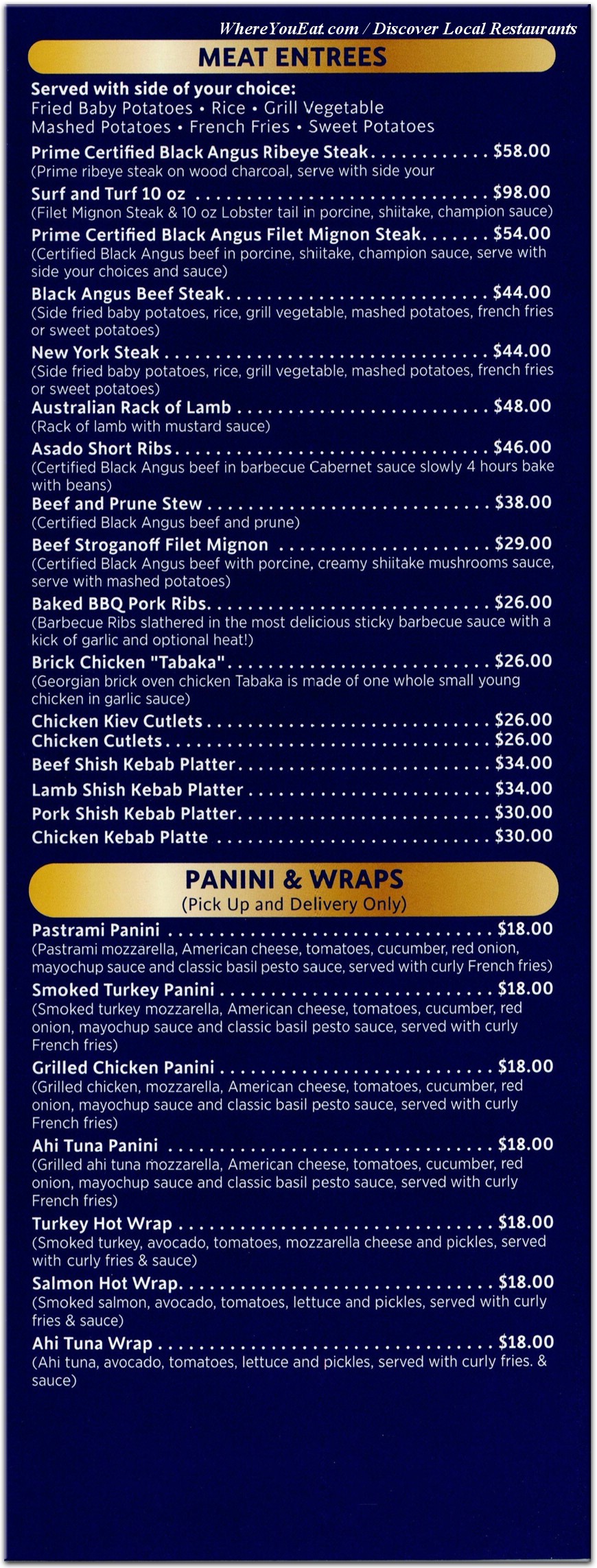 menu image