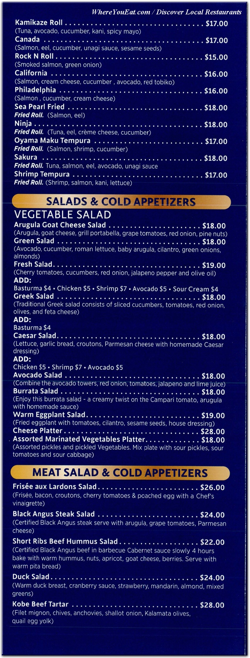 menu image