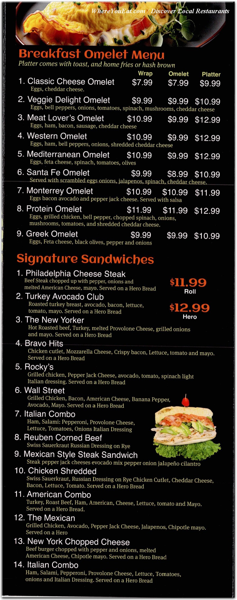 menu image