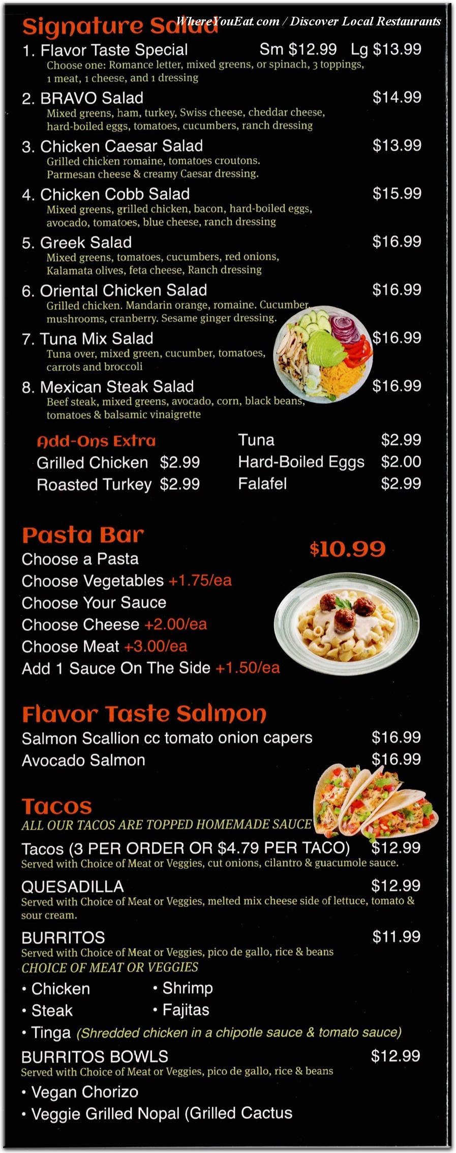 menu image
