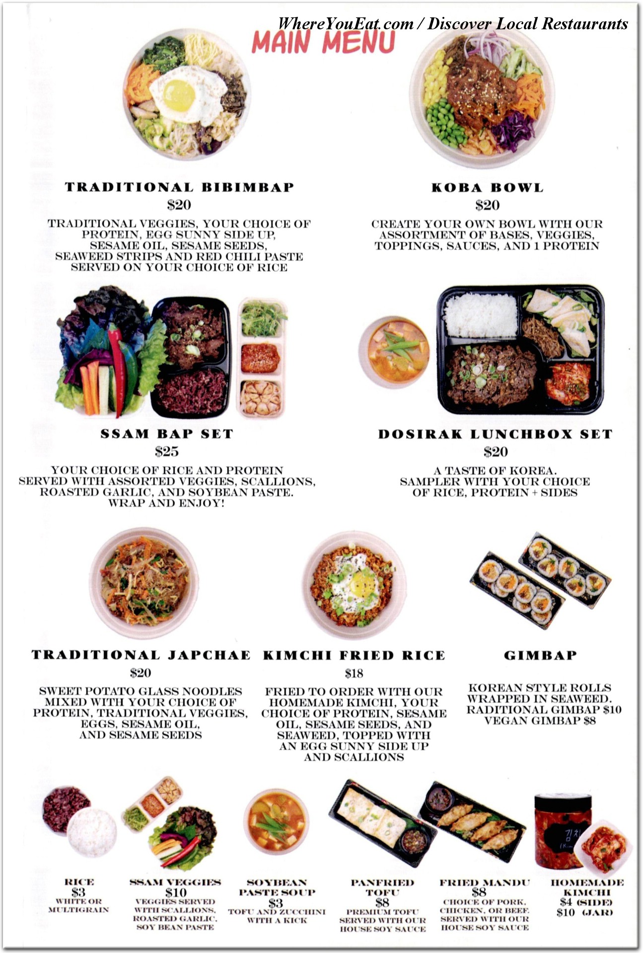 menu image