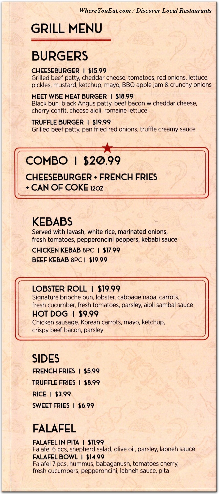 menu image