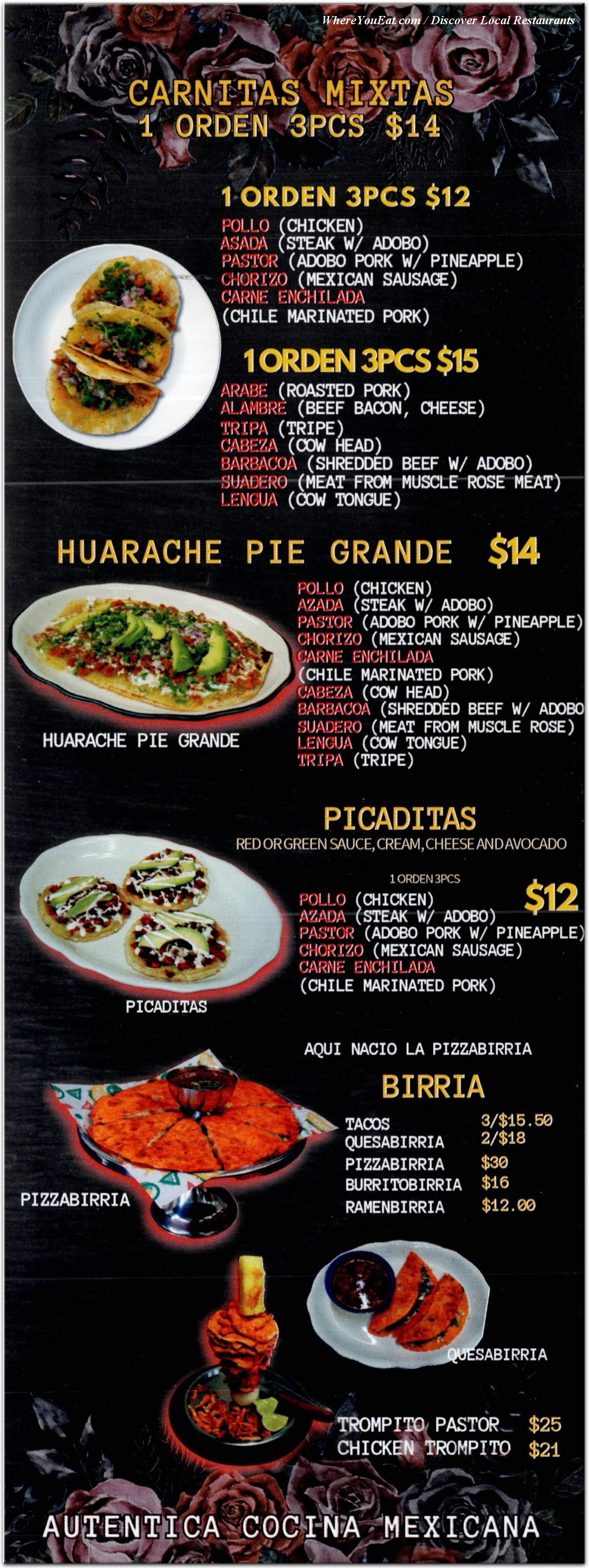 menu image