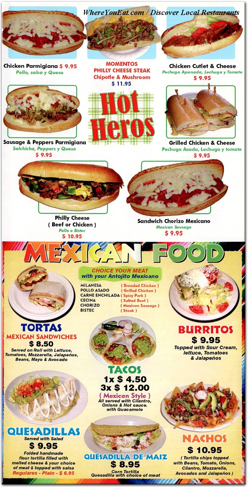 menu image