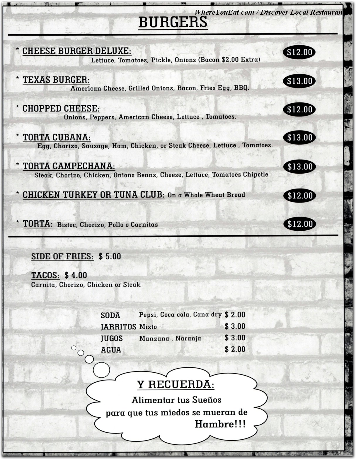 menu image