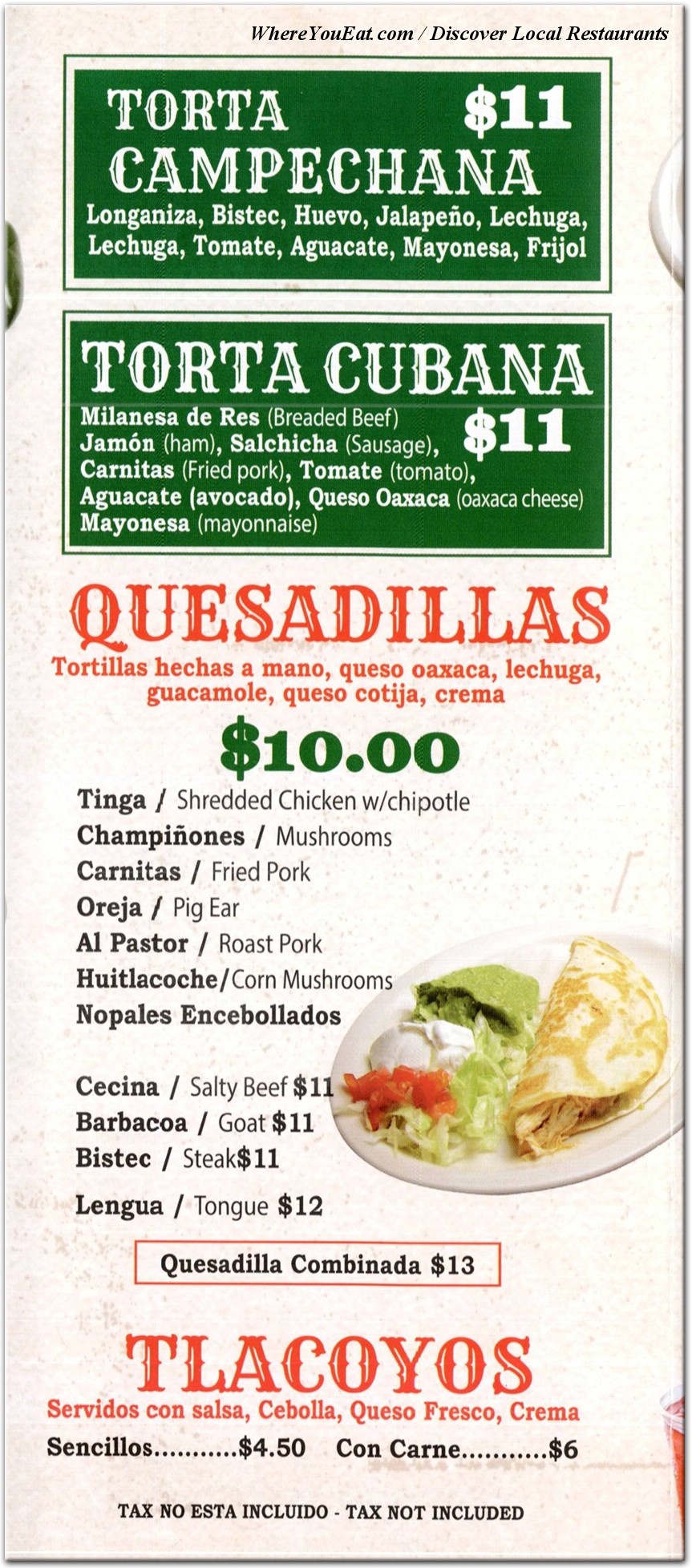 menu image