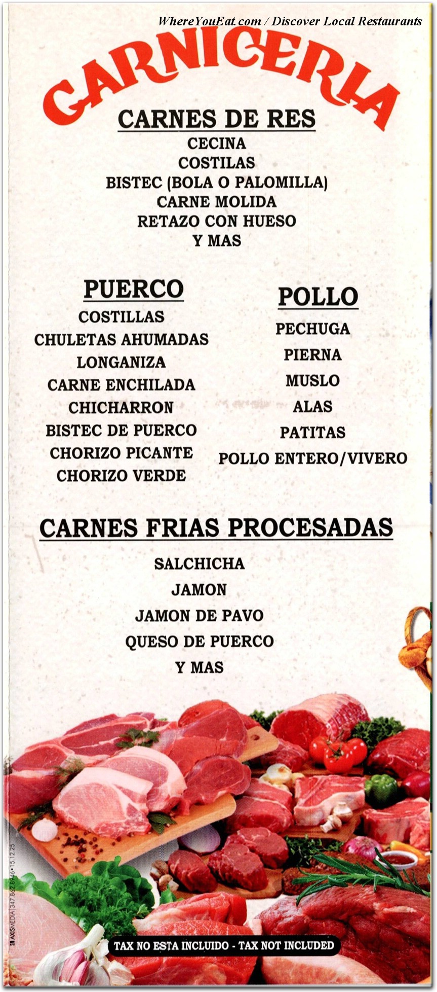 menu image