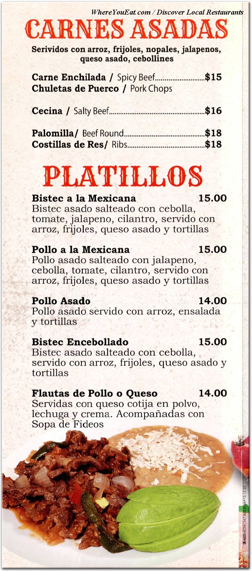 menu image