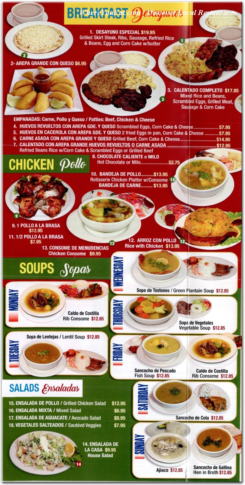 menu image