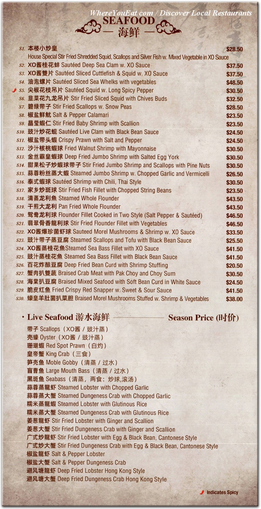 menu image