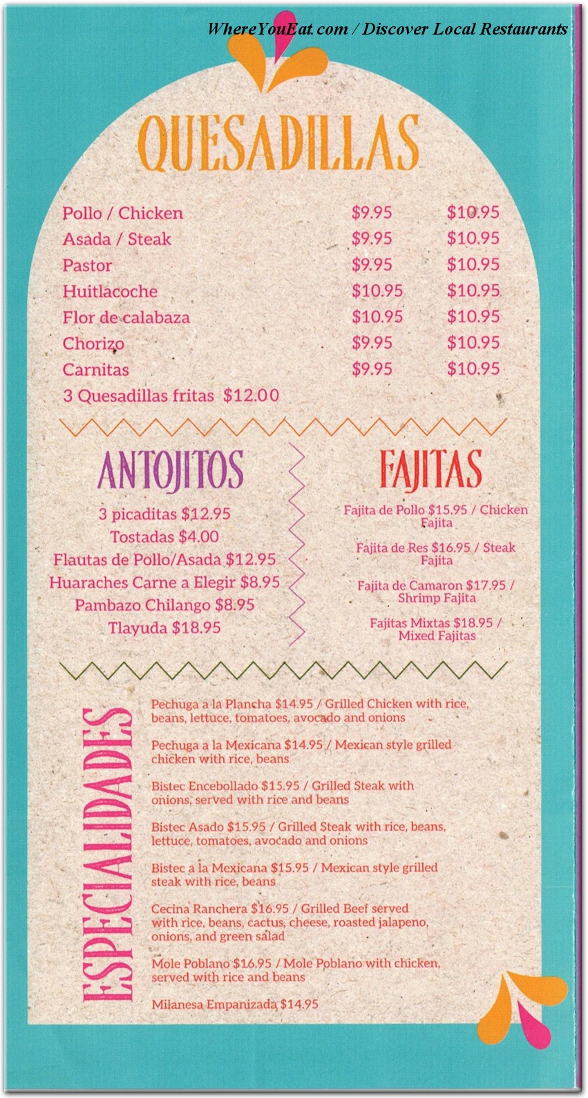 menu image