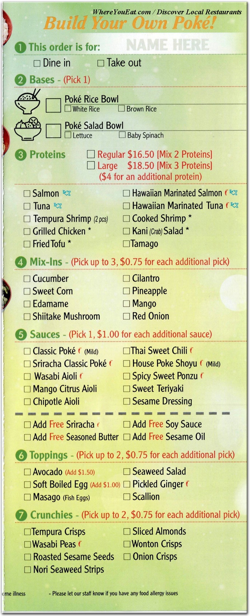 menu image