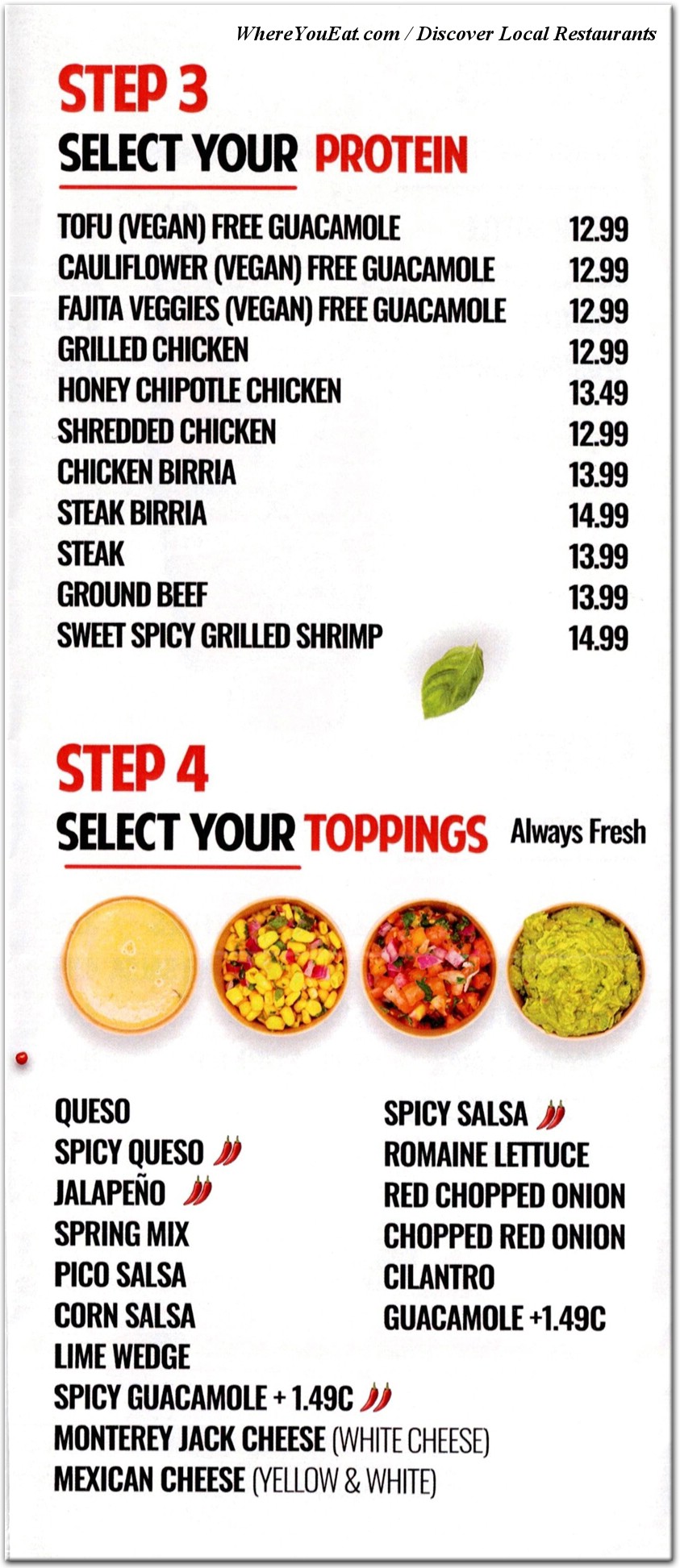 menu image