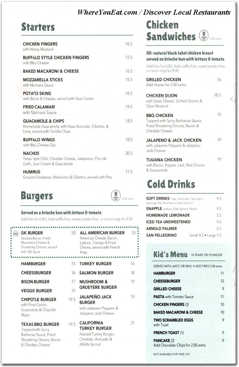 menu image