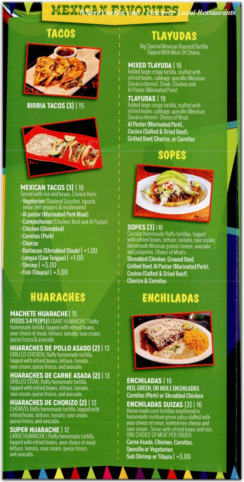 menu image