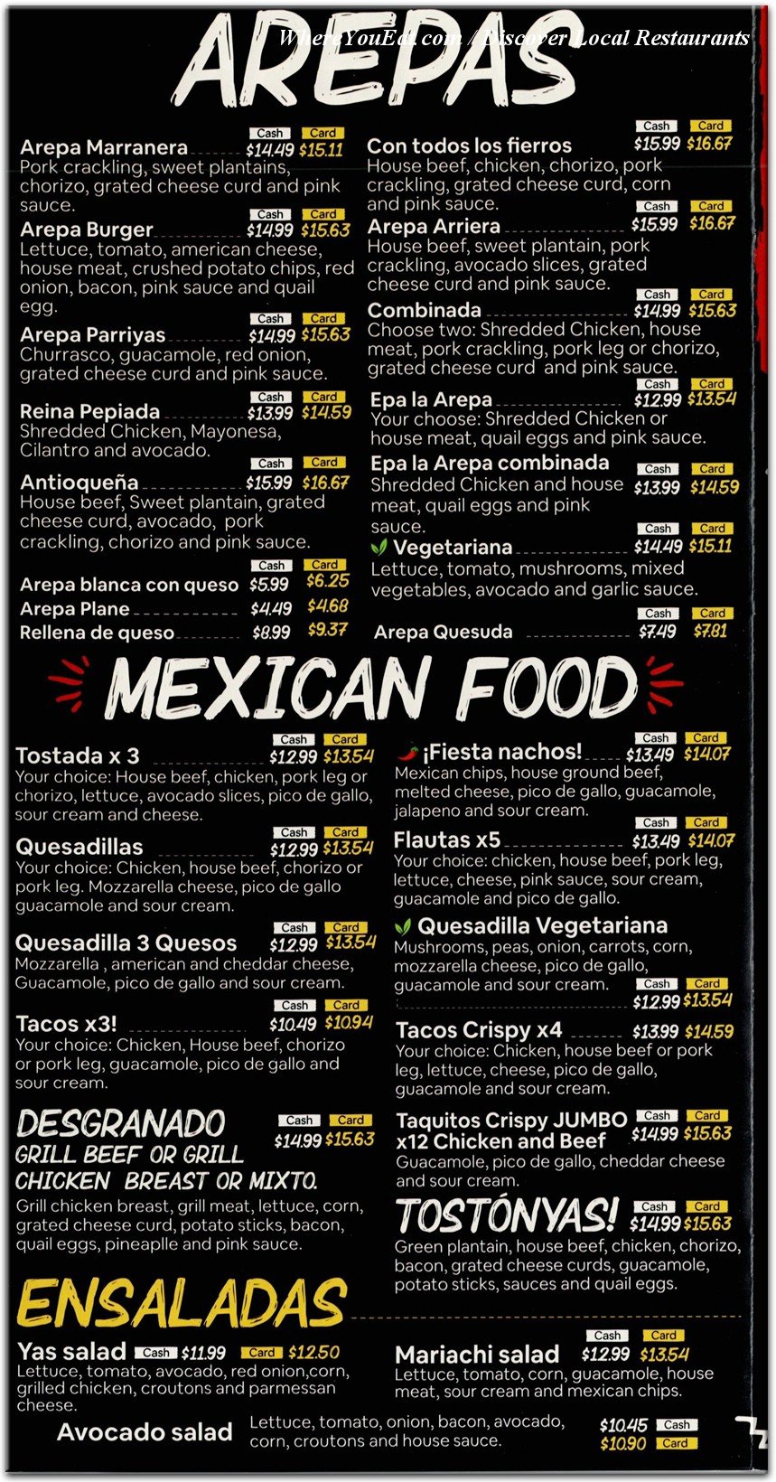 menu image