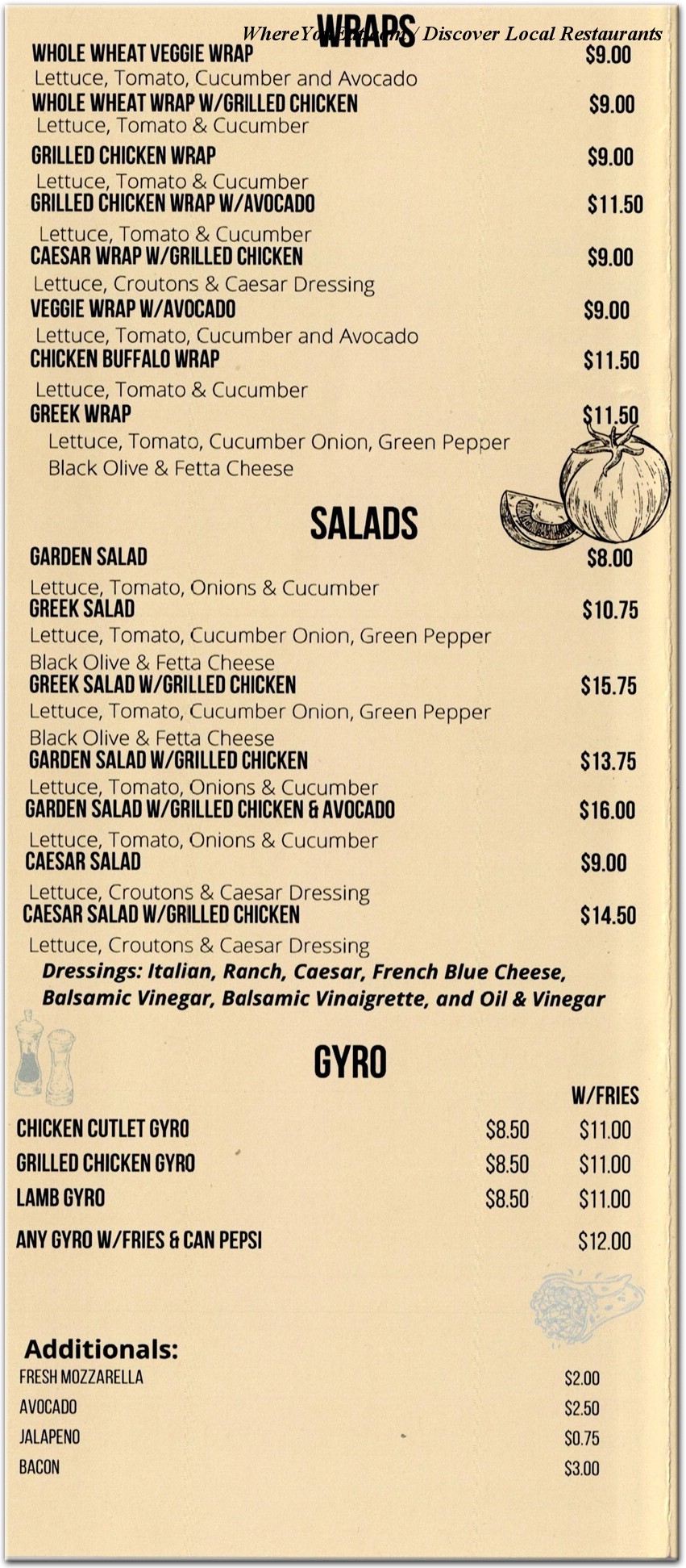 menu image