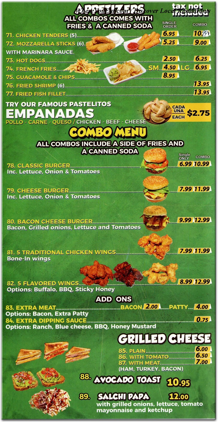menu image