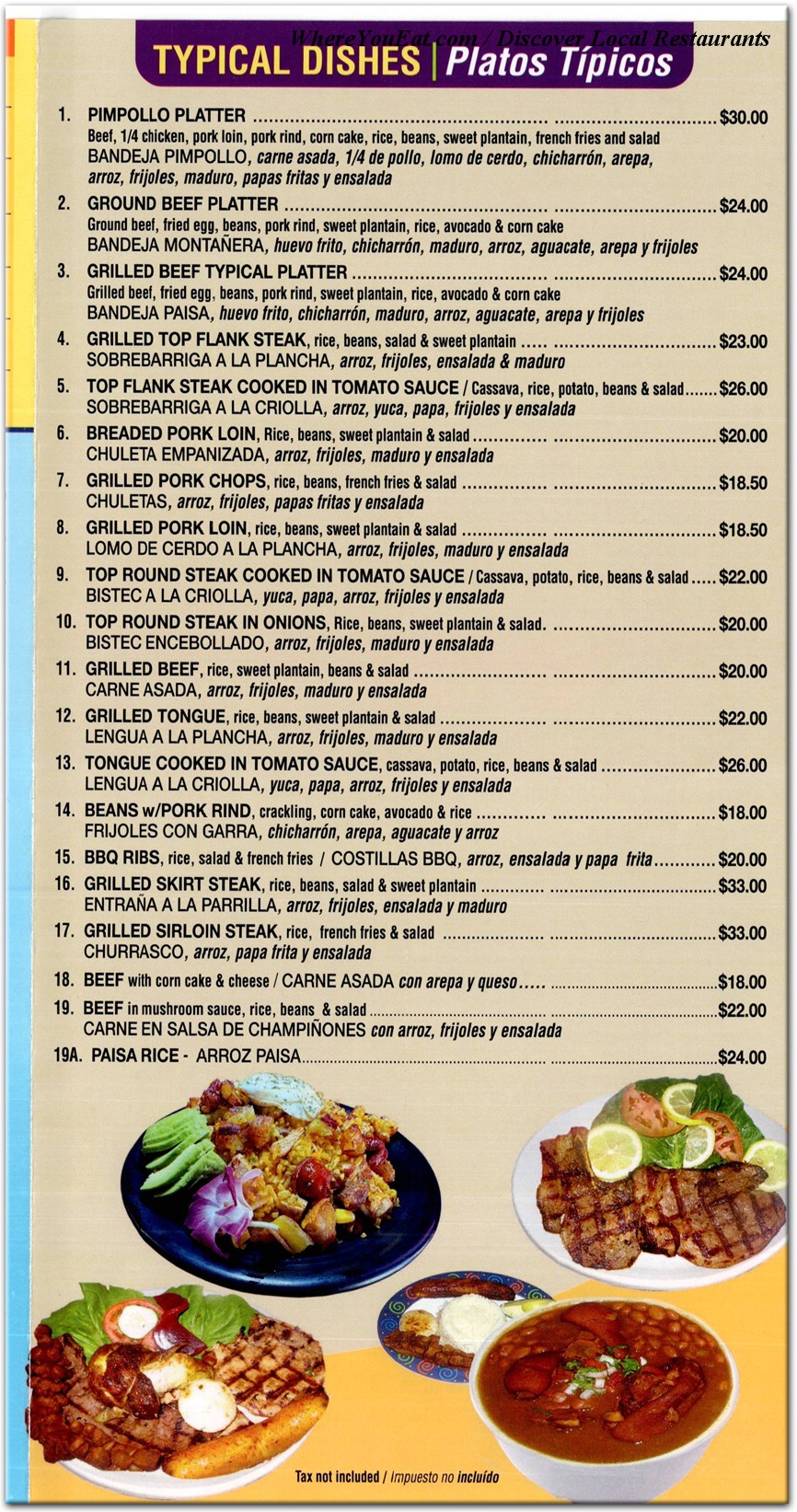 menu image