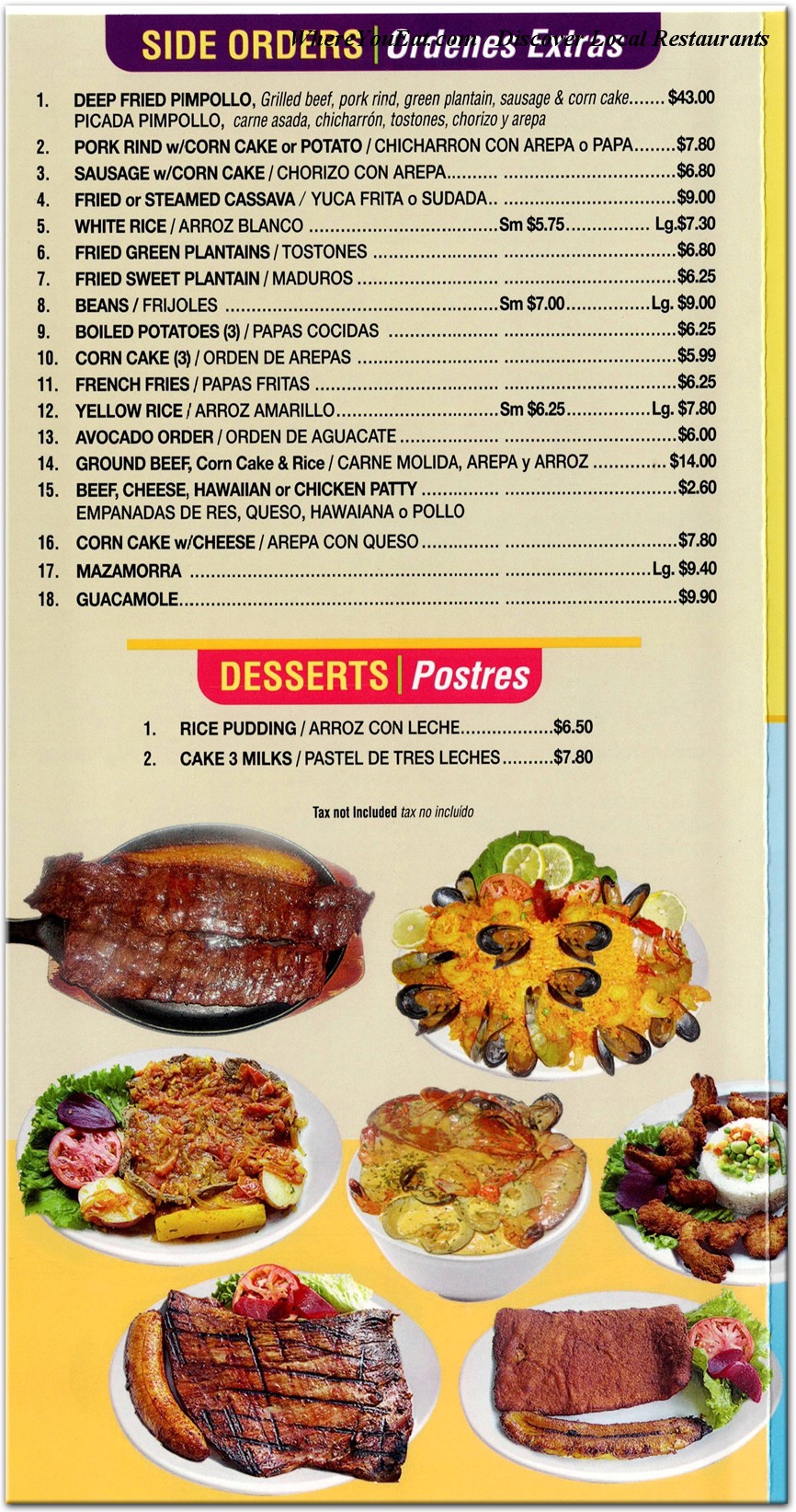 menu image