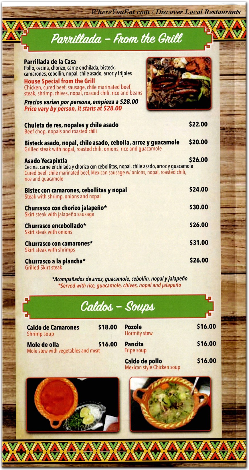 menu image