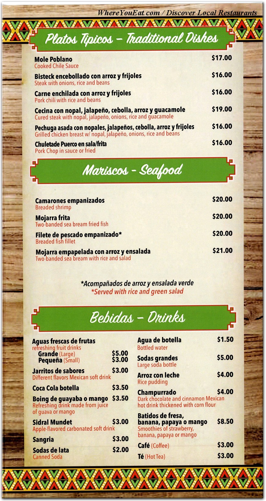 menu image