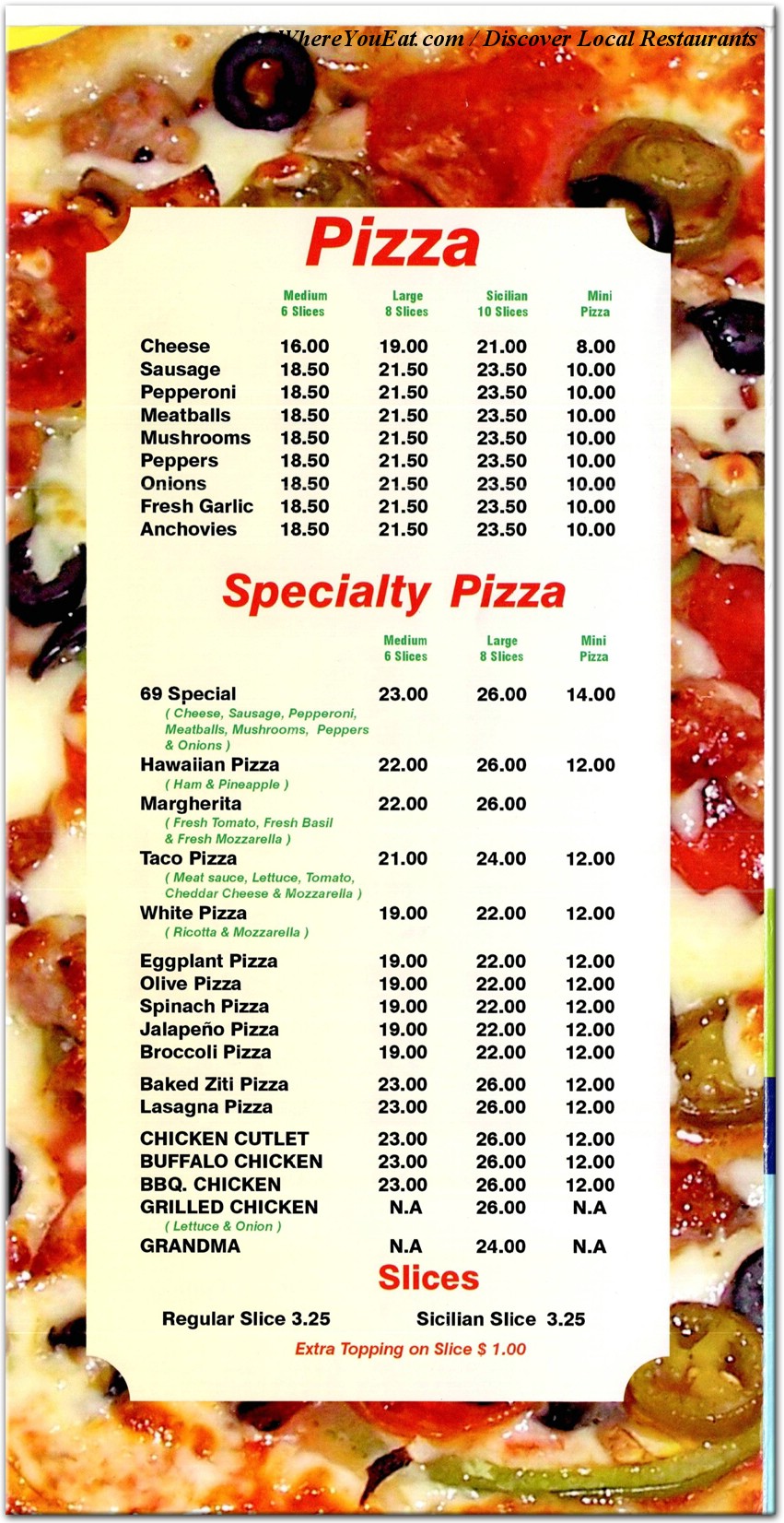 menu image