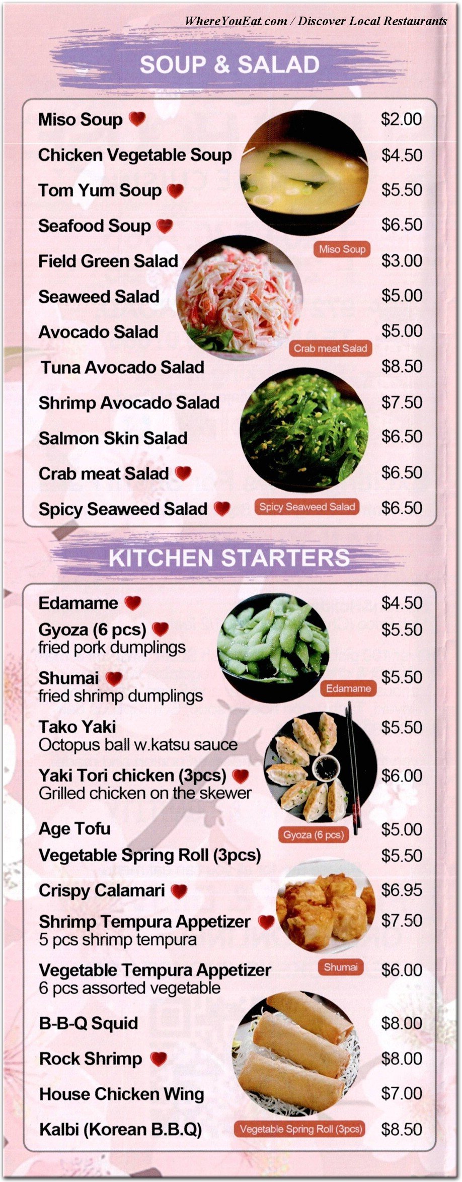 menu image