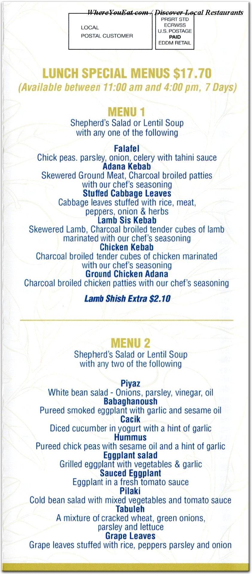 menu image