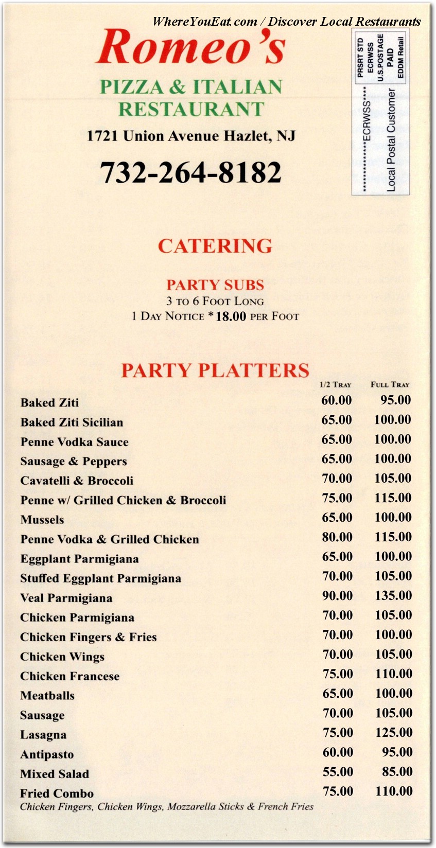 menu image