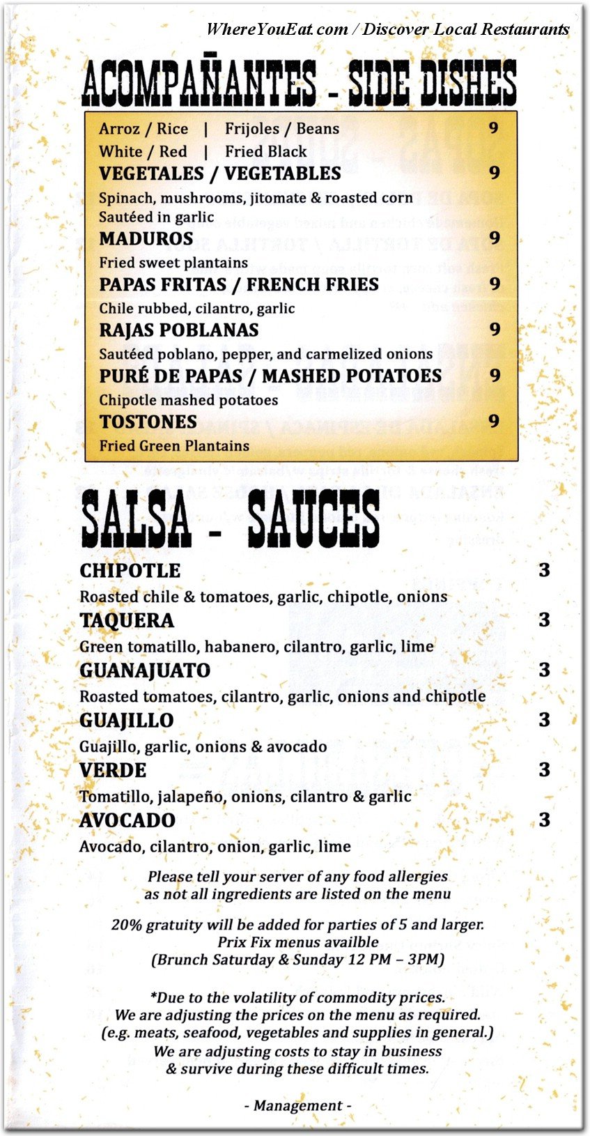 menu image